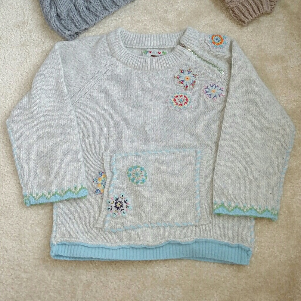 Free People Embroidered Sweater